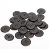 30pcs 40mm Craft Sewing Buttons 4 Holes Round Wood Buttons Vintage Style Coat Buttons  DIY Crafts