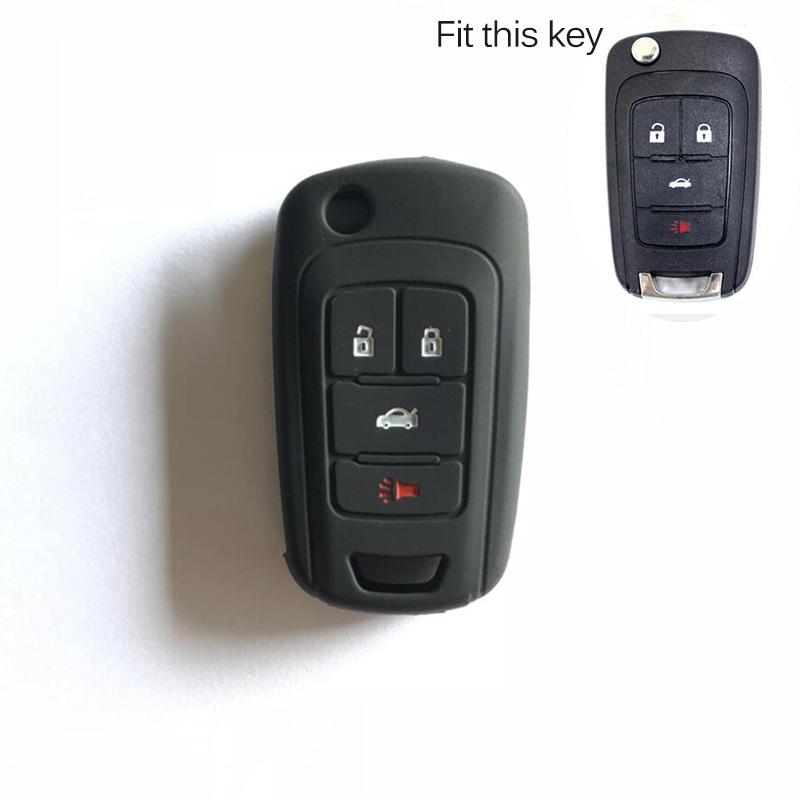 Silicone Car Remote Key Fob Cover Case For Chevrolet Cruze Malibu Sonic For Buick Allure Encore Regal Verano For GMC Terrain