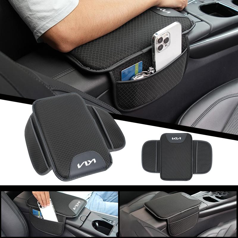 Auto-Armlehnenbox Polster Konsolenschutz Ellenbogenstütze Aufbewahrungspolster für KIA Sportage Rio Ceed Niro Soul Stonic Picanto Sorento
