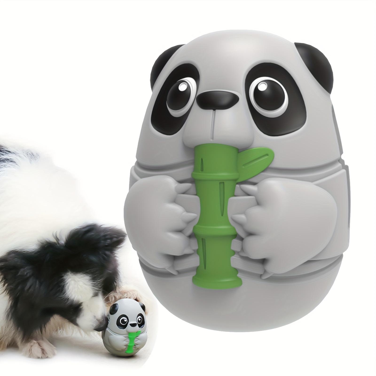 

Прочная резиновая игрушка для собак в форме панды, с пищалкой и возможностью чистки зубов для средних и крупных пород. серый