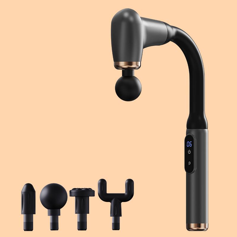 

Умный пистолет-массажер Электрический массажер Массажный молоток Электрический пистолет для фасций Домашний ручной молоток Массажный пистолет для спины серый