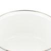 Bestco Enamel Casserole Pot, 22cm, with Glass Lid, Induction and Gas Compatible, White, NQ-0254, Bran