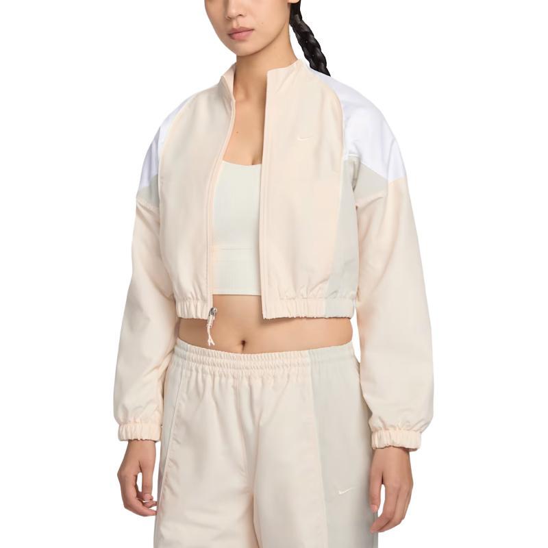 Nike Giacca da Donna a Maniche Corte con Zip e Collo Alto Color Block IF0217-103