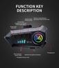 Y10 Waterproof Bluetooth Noise-Cancelling Motorcycle Helmet Headset