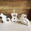 Rabbits Bear Epoxy Resin Molds for Hydroponic Plant, Flower Holders, Plant Propagation Station, Silicone Vase Molds