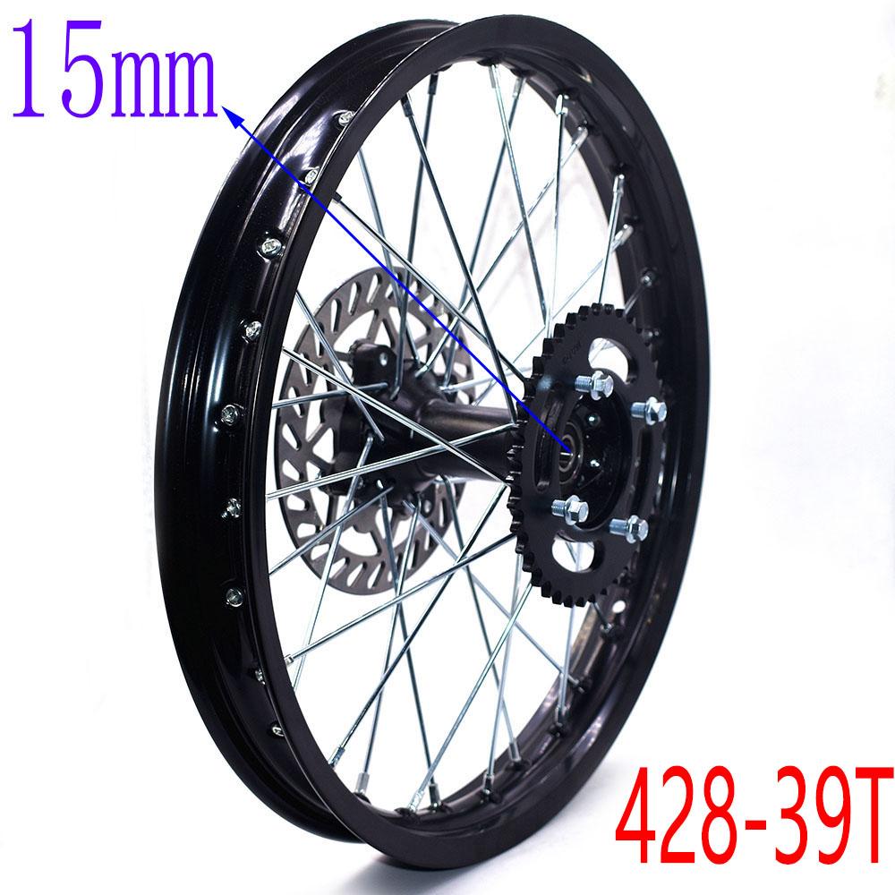 Rear Rims Aluminum Alloy Circle Of 17" Wheel 1.60 X 17" Inch with Disc Brake Sprocket for KLX CRF Kayo Apollo BSE Dirt Pit Bike
