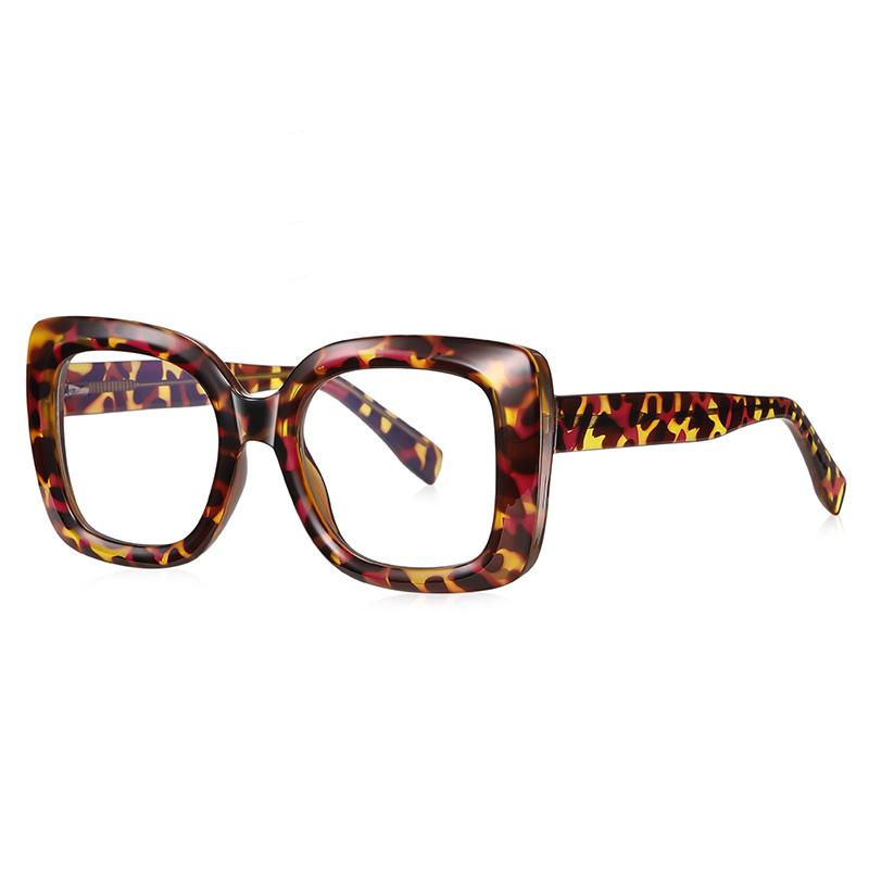 Pink Frame Square Finished Glasses Nearsighted Women  Spring Hinge Square Prescription Spectacles Power 0 -0.5 -0.75 To -6.0