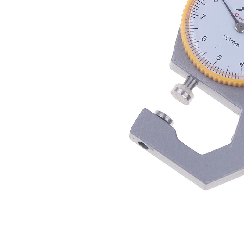Leather Gauge Thickness 0-10Mm Accuracy 0.1Mm Dial Paper Meter Tester For Hollow Pipe Or Circular Tube Caliper Measuring Tool