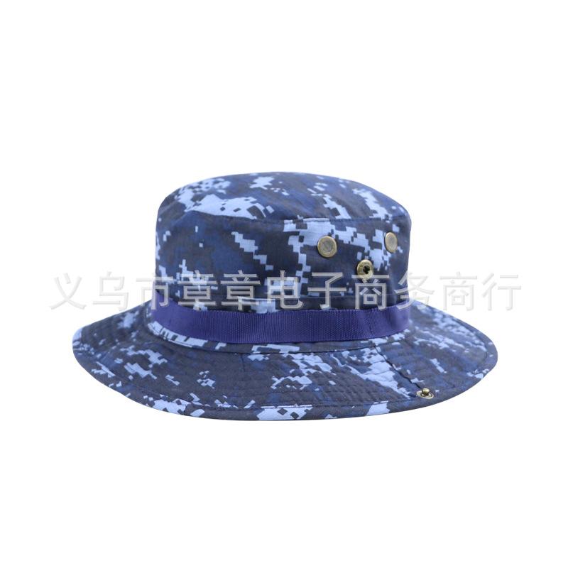 Military fan round-brimmed hat, outdoor hat, python pattern hat, camouflage hat, hiking sun hat