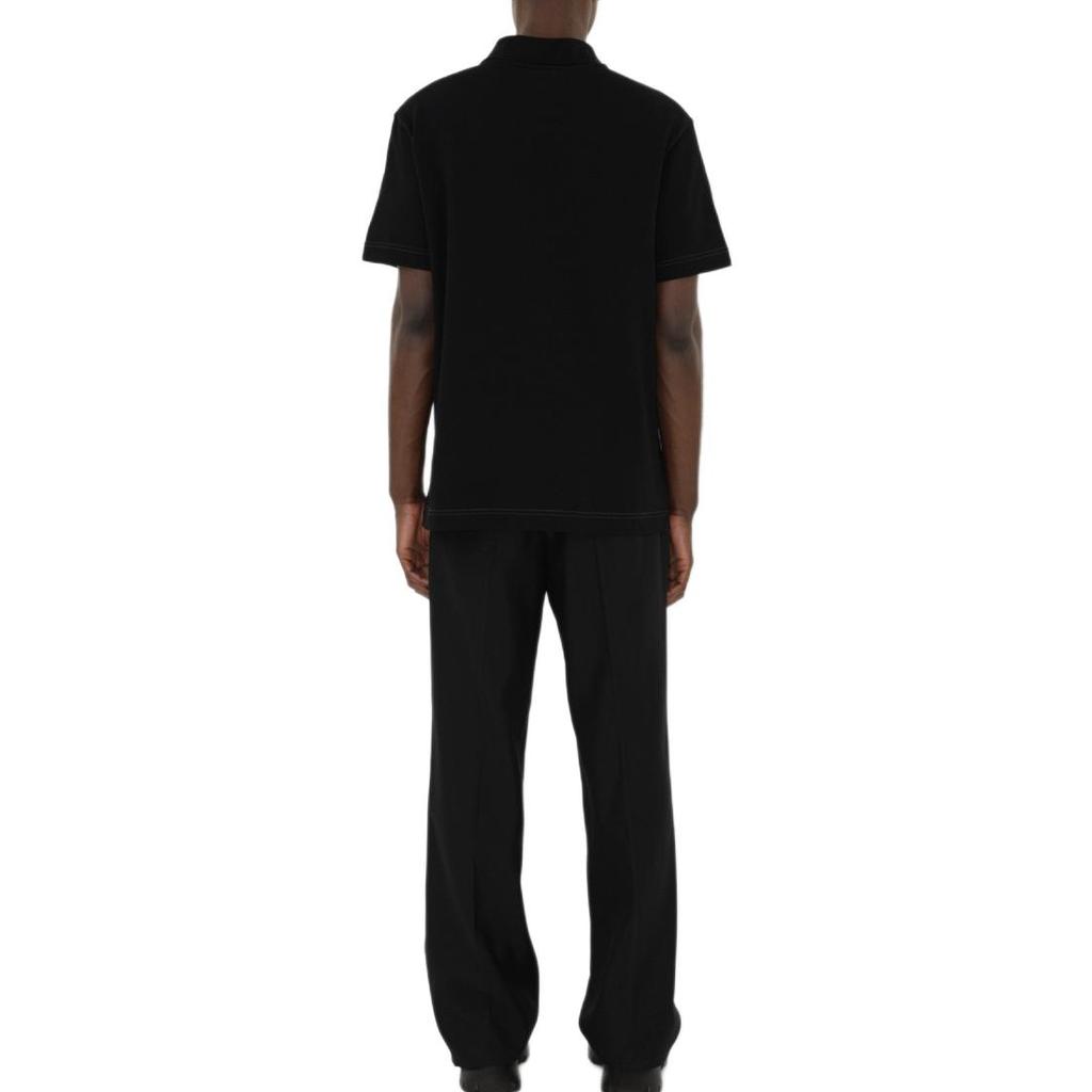 Burberry logo-embroidered cotton polo shirt 80942801