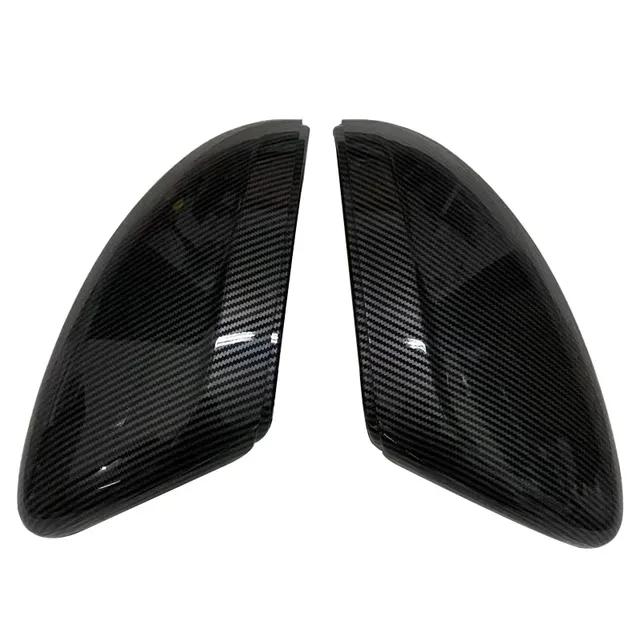 2Pcs For Peugeot 208 / 2008 2012-2018 Side Door Rearview Mirror Cover Trims Car Accessories Left + Right Side Replacement Style
