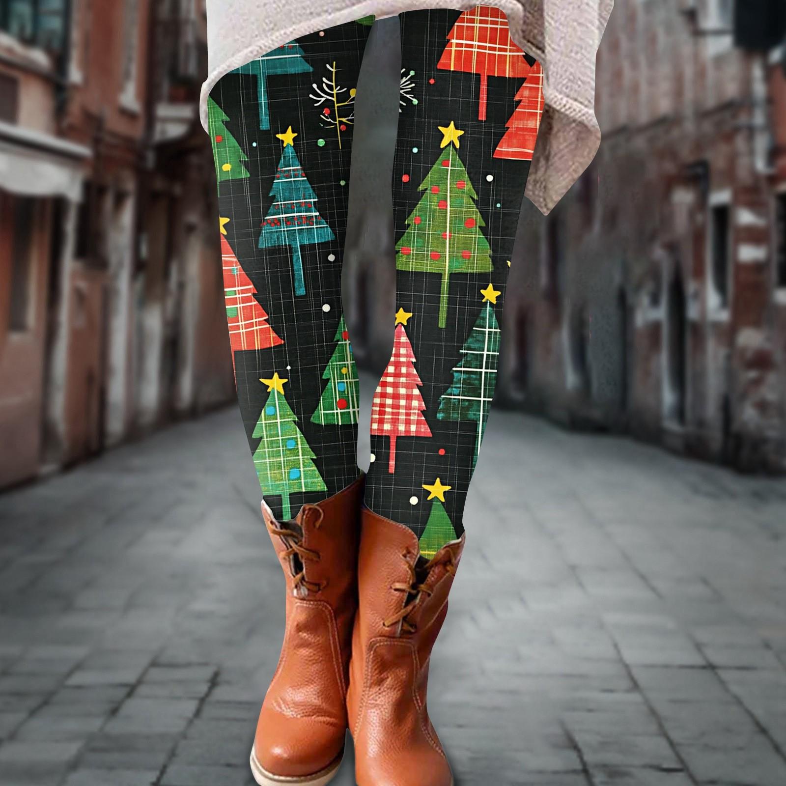 

Женские брюки, эластичные мягкие хлопковые леггинсы с принтом, повседневные домашние пижамы XXL зелёный