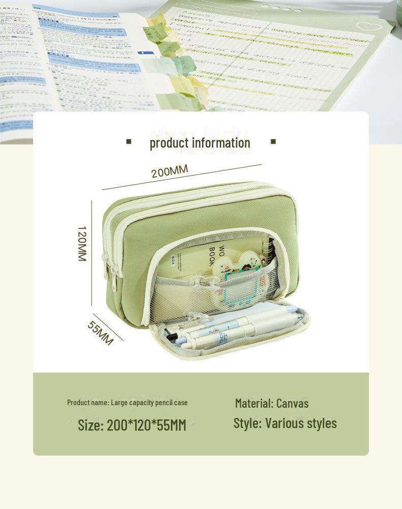 Stylish Large Capacity Dog Design Pencil Case for Students, Office Use