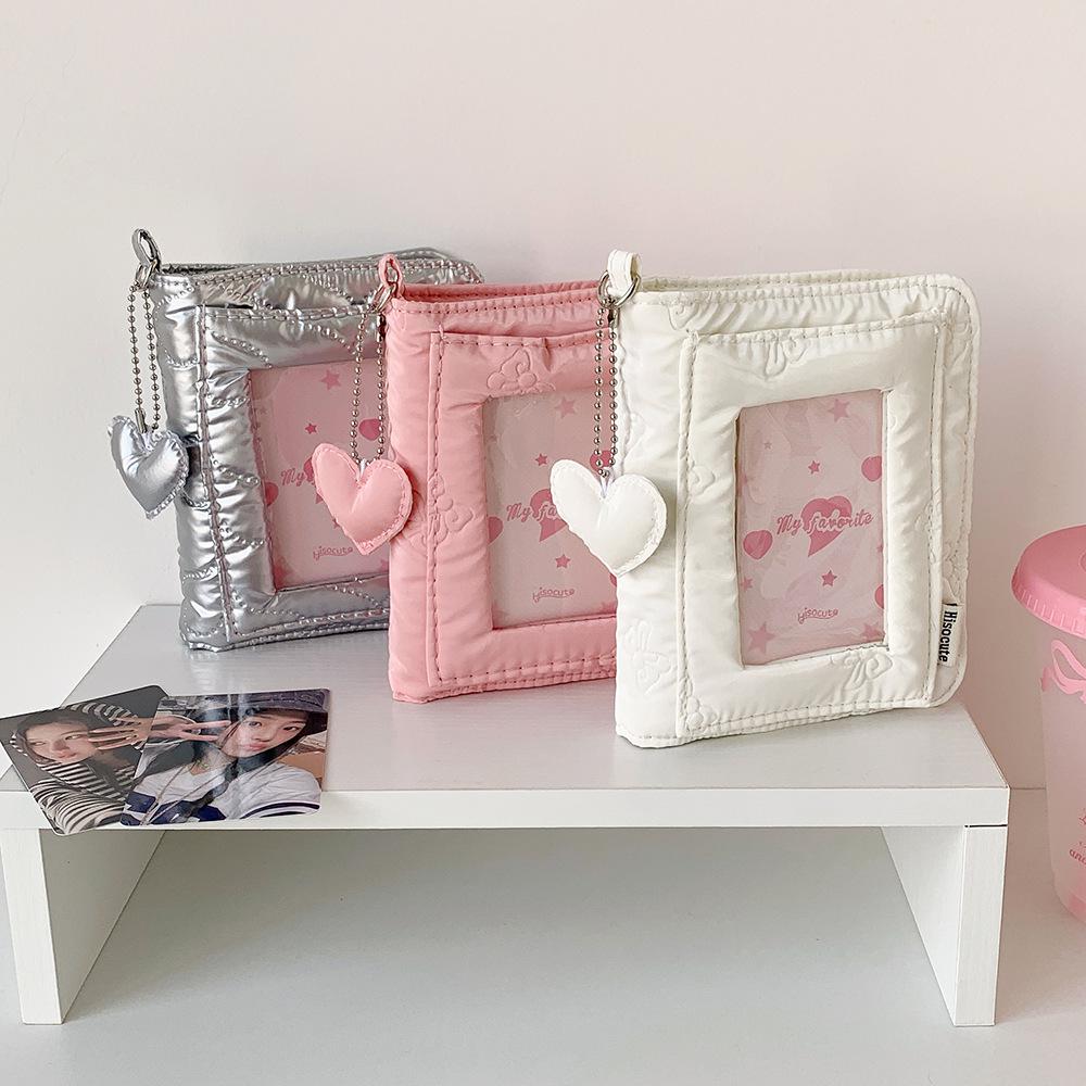 Simple High-Value Mini Ring Binder Photo Album for Instant Camera Photos and Collectible Cards