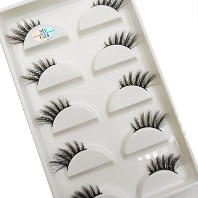 5 Pairs Natural 3D Half Eye Faux Mink False Eyelashes Makeup Eyelash Fake Lashes Cils Make Up Beauty