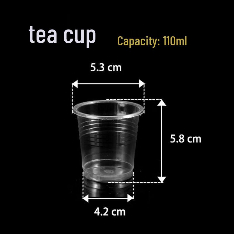 Xihe 100ml Thickened Disposable Plastic Cups (1000 Pcs)