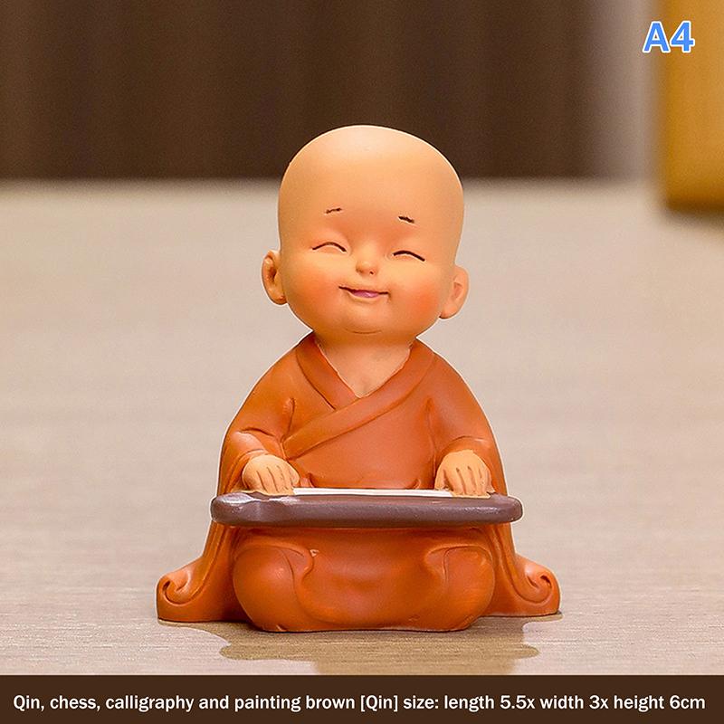 

Mini Buddhas Statue Little Buddhists Monks Buddhism Figurine Zen Ornament Home Aquarium Tank Garden Yard Decoration