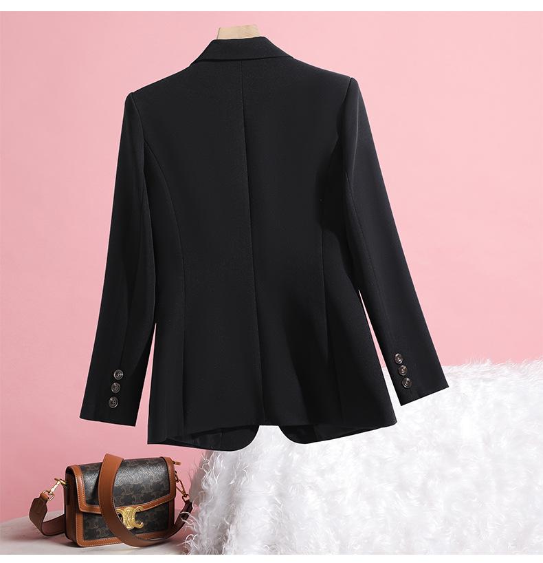 2025 Women's Slim Fit Pink Blazer: Fashionable, Age-Reducing One-Button Professional Suit for Autumn