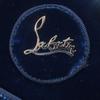 Ausgezeichnete Christian Louboutin High-Top-Sneaker LOUIS ORLATO FLAT blauer Samt 40 Gebraucht