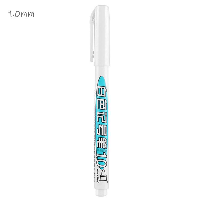 White Marker Pen Alcohol Paint Oily Waterproof Tire Painting Graffiti Pens Permanent Gel Pen for Fabric Wood Leather Marker