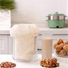 5pc Reusable Cotton Bag Drawstring Soybean Milk Filter Nut Milk Straining Tool Bags Thick Yogurt Coffee Strainer