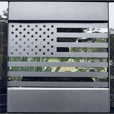 Mattschwarzer Flaggen-Fensteraufkleber, passend für 2019–2022 Chevy Silverado Sierra