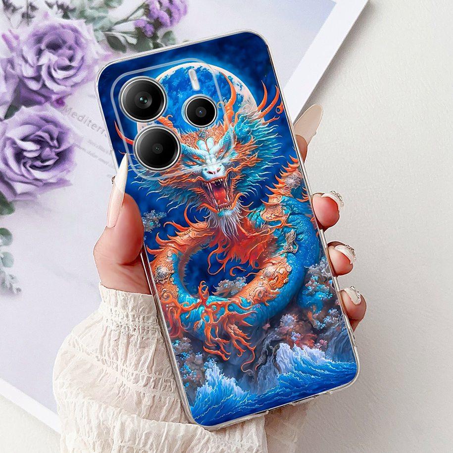 For Cover Xiaomi Redmi Note 14 4G Phone Case Luxury Marble Machine Soft Silicone Slim TPU Funda For Redmi Note 14 4G Note14 Capa
