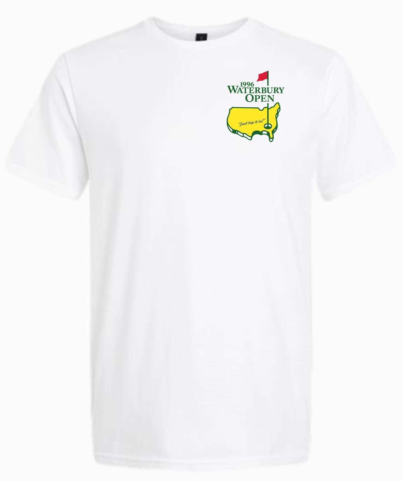 Waterbury Open 1996 Just Tap It In Happy Gilmore White Short Sleeve T-Shirt 3XL
