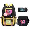 Witch Hunters Kpopdemonhunters Student School Bag Shoulder Bag Casual Pencil Bag Three-Piece Set