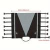 4 Ply Thicker Fabric RV Caravan Front Towing Cover With 7 Straps Anti-UV Dustproof Snow-Block Protection Cover Exterior Parts