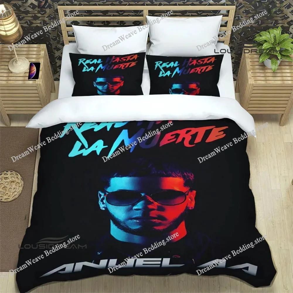 Rapper Anuel AA Printed Bedding Sets Exquisite Bed Supplies Set Duvet Cover Bed Comforter Set Bedding Set Luxury Birthday Gift96