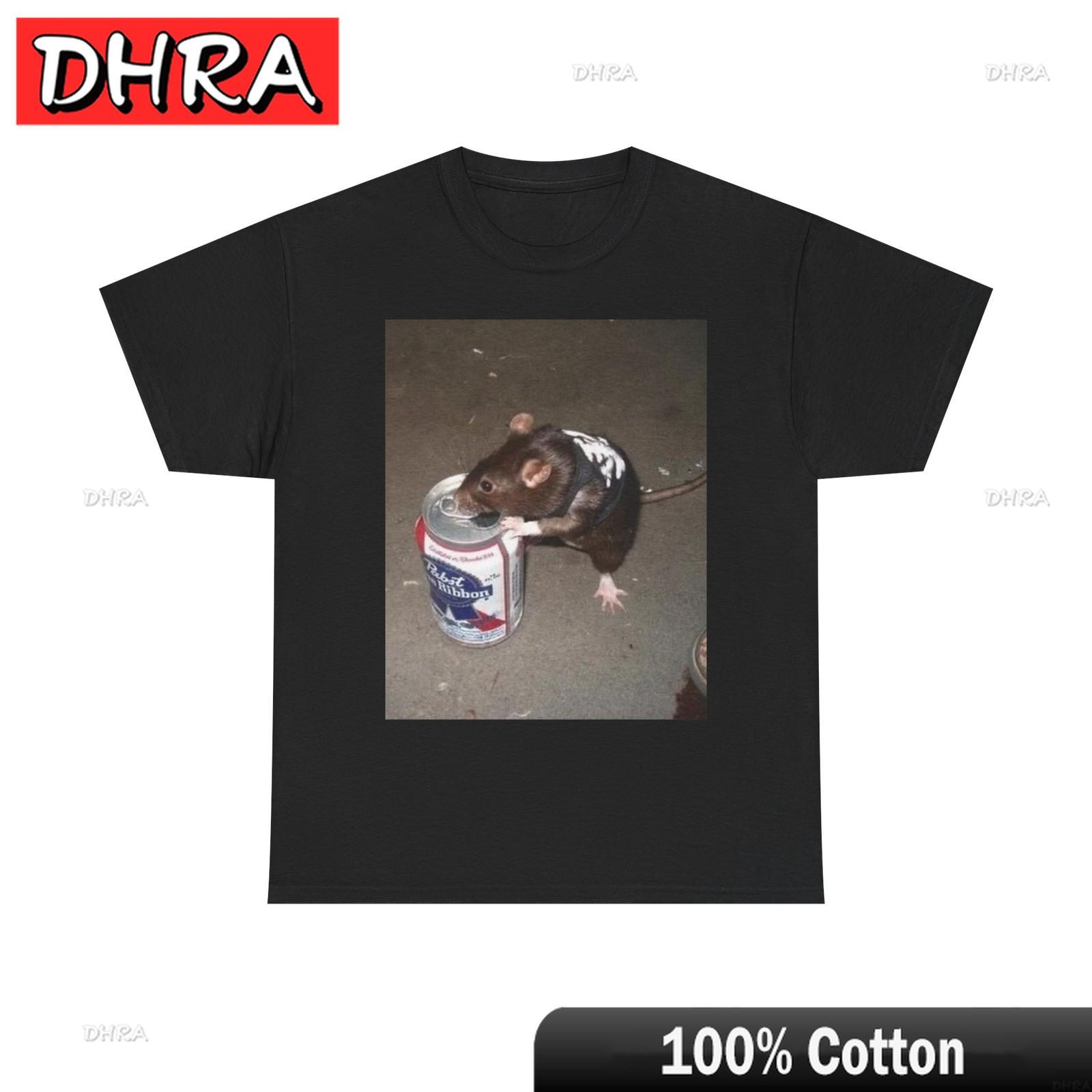Funny Pabst Blue Ribbon Graphic TShirt Unisex Heavy Cotton Tee Urban Clothing Cool Chic Creative Tops Street Fashion TShirt S