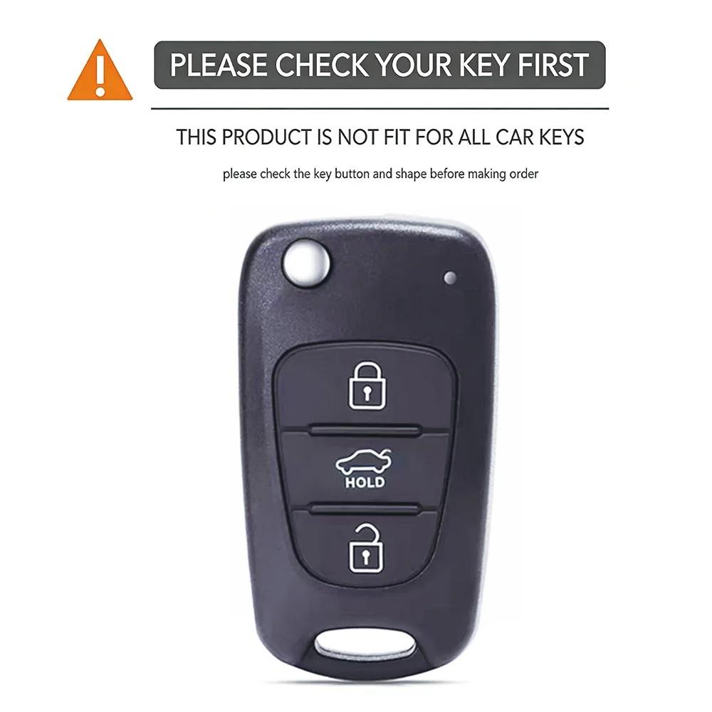 Key Fob Cover for Hyundai Anti-Scratch Guard Shockproof Protection Soft Grip Texture Responsive Button Touch Dust Resistant Cover Easy Install Design