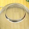 Inoue Wire Mesh Industry Living Room Stainless Made in Japan Colander, Two-Handed, 19cm, 18-8 Steel,