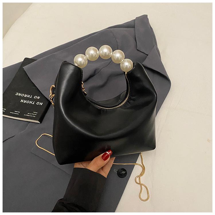 High-end Pearl Handbag 2025 New Summer Fashion Niche Chain Bag Women's Shoulder Crossbody Bag