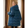 Moda Tendenza Inverno Nuovo Casual Donna Media Lunghezza Cappotto di Cotone Con Cappuccio Giacca di Cotone Ispessito Larga