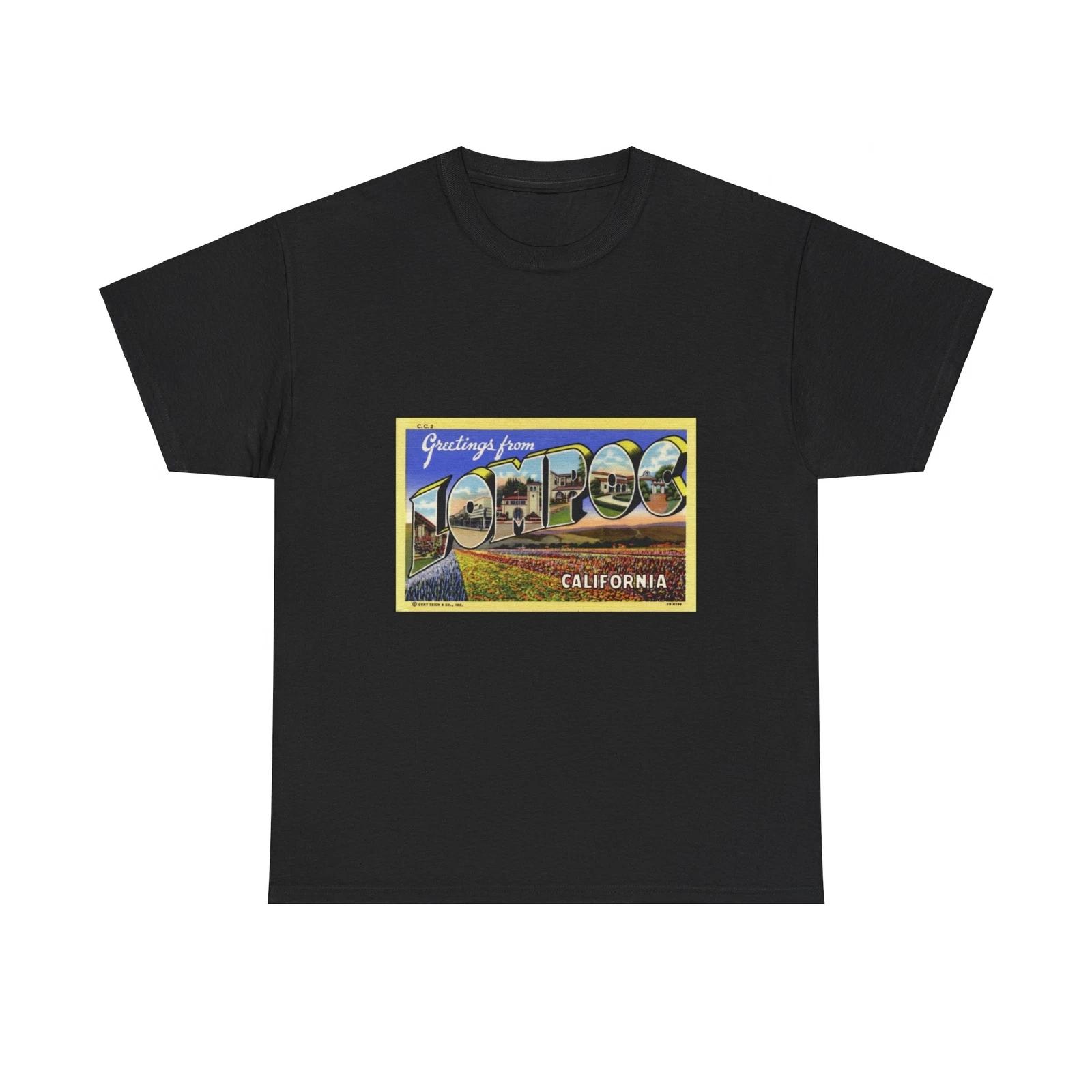 Greetings from Lompoc California (Greeting Postcards) T shirt L
