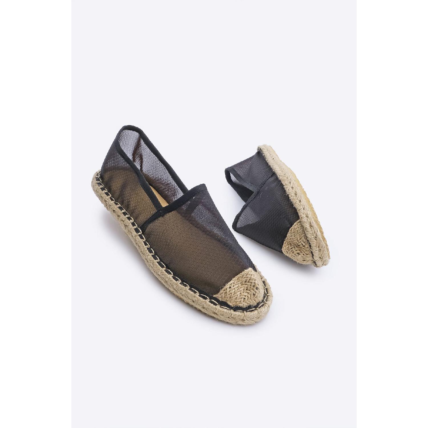 

Жіноча сітчаста джутова еспадрілья Ballerina Kafyen Black 36 чорний