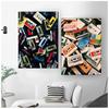 Vintage Cassette Tape and Vinyl Poster Modern Music Prints Canvas Painting Wall Art Pictures Home Room Classics Music Decoration