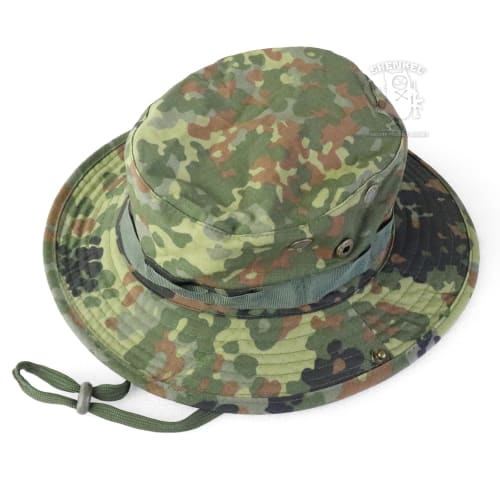 SHENKEL Boonie Hat, 2-Way, German Camouflage, Fleckturn, Airsoft/Airsoft Hat, Hat-001gm