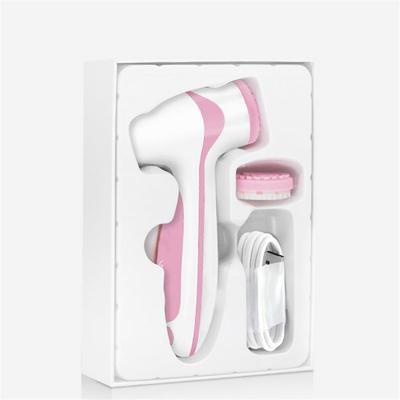 USB Charging Pink Blue Pro Silicone Electric Face Cleansing Brush Sonic Ultrasonic Massage Face Cleaner Skin Care Tool 40#4