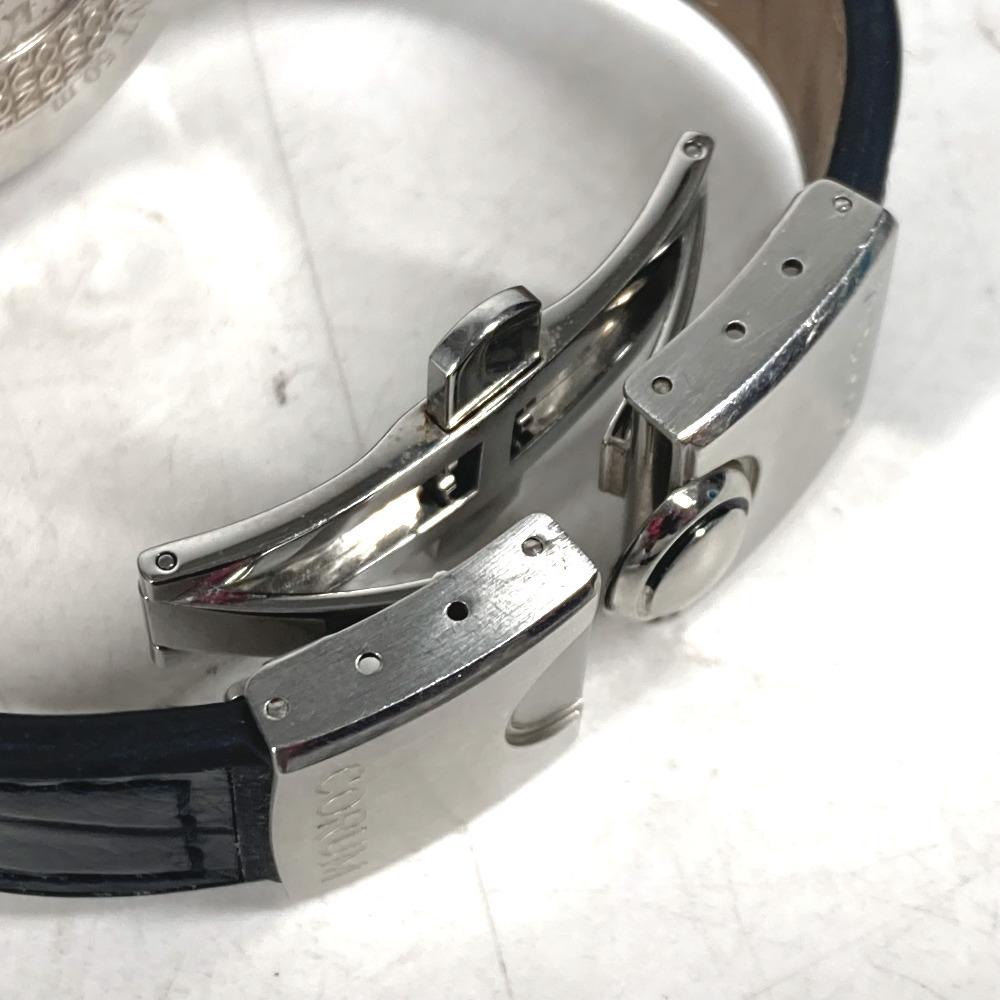 CORUM 39.151.47 Women's watch Bubble Diamond Bezel  Wristwatch SS blue/Black