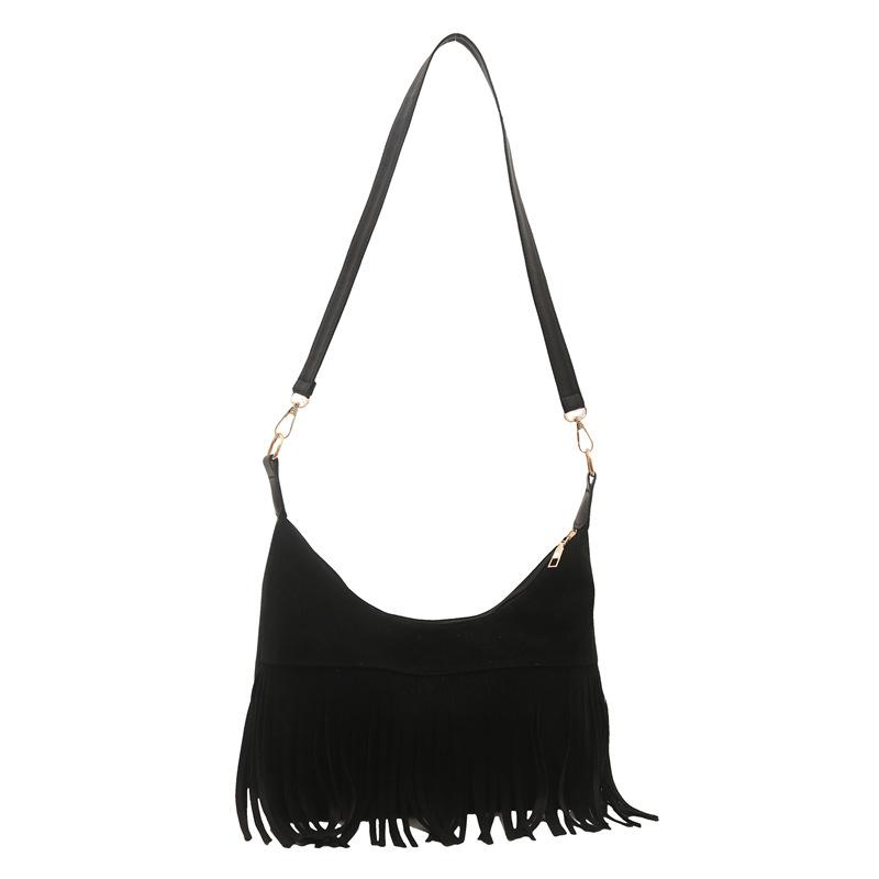 

Women s Girls Shoulder Bags Boho Tassel Crossbody Bag Trendy Shoulder Commuter Purse Crossbody Bags for Women чёрный