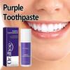 Limited time!!Oralhoe Purple Tooth Whitening Toothpaste, Deep Cleansing For Plaque And Stains, Freshens Breath