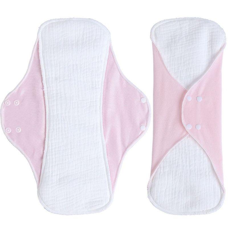 Washable Menstrual Cloth Pads 33cm Large Reusable Sanitary Napkin Soft Pantyliner High Absorbency Panty Liner Urine Protection