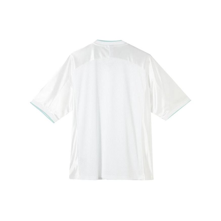 PUMA Color Block Loose V-Neck Pullover Short Sleeve T-Shirt Unisex Tops White 628234-02