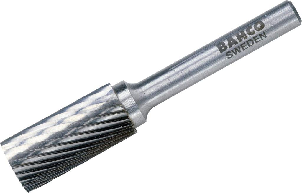 BAHCO Carbide Bur Cylindrical Carbide Rotary Bur, Single Cut, BAHA1625M06