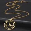 VASSAGO Sigil of Lilith Necklace Satanic Wiccan Jewelry Hecate Goddess Pendant for Women Men