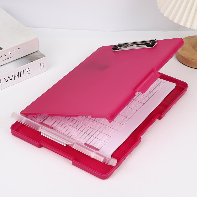 Plastic Storage Clipboard With Metal Clip And Pen Holder For Office School Nurses Field Work
