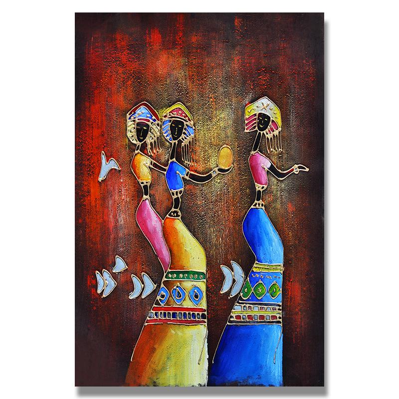 African Woman Classic Vintage Wall Art Canvas Painting Poster For Home Decor Posters And Prints Unframed Decorative Pictures